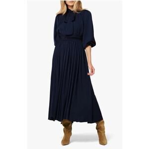 Andrea’s Lookbook X Joe’s Jeans Navy Elle Blouson MIDI Dress Sz Medium